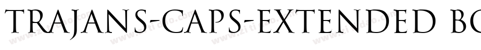 Trajans-Caps-Extended Bold Italic字体转换